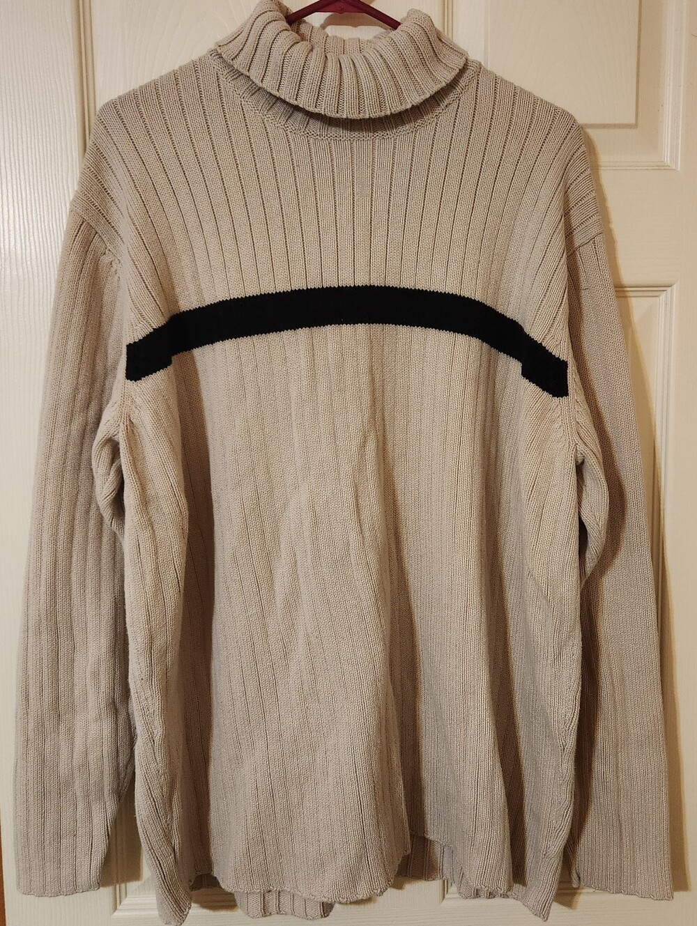 VTG Old Navy Men's 2003 XXL Rib-Knit Turtleneck Pullover Sweater 100% Cotton Y2K